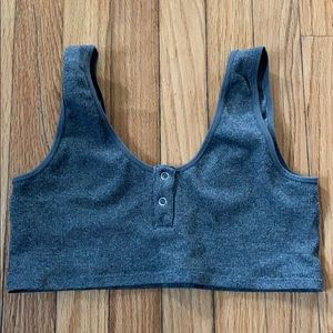 🖤 FINAL SALE Gray lounge bra